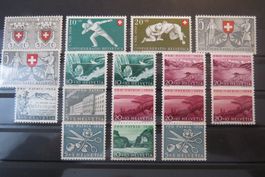 Restposten Pro Patria ab 1950 postfrisch**/(*) für 1 Franken