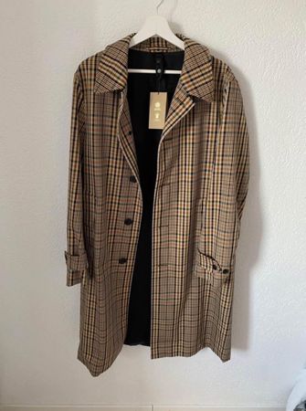 Burberry Mantel Gr.48 Kariert-Klassisch