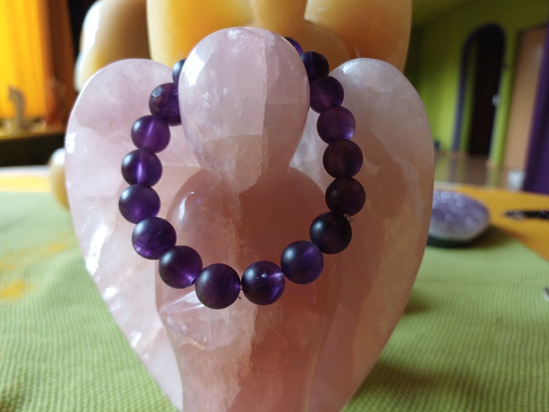 Armbänder & -reifen: Sehr gute Qualität Amethystarmband matt Super für Männer – Neu und originalverpackt aus Zwingen von ame_qh5m