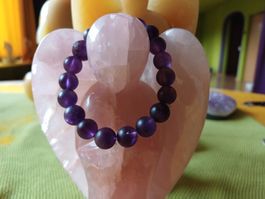 Amethystarmband  matt