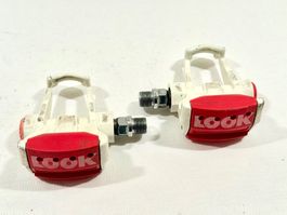LOOK Pedals Pedalen 1.Generation Rot Weiss TOPZUSTAND
