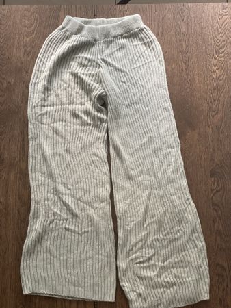 Shein Rippstrick Hose Weitebeine Grösse XS hellgrün Hosen