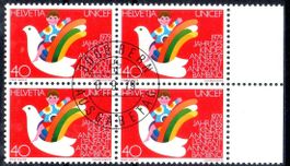 4ERBLOCK JAHR DES KINDES 1979 AUSGABETAG - DD363