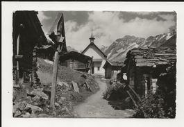 AK 1943 Kühmatt im Lötschental mit Kirche