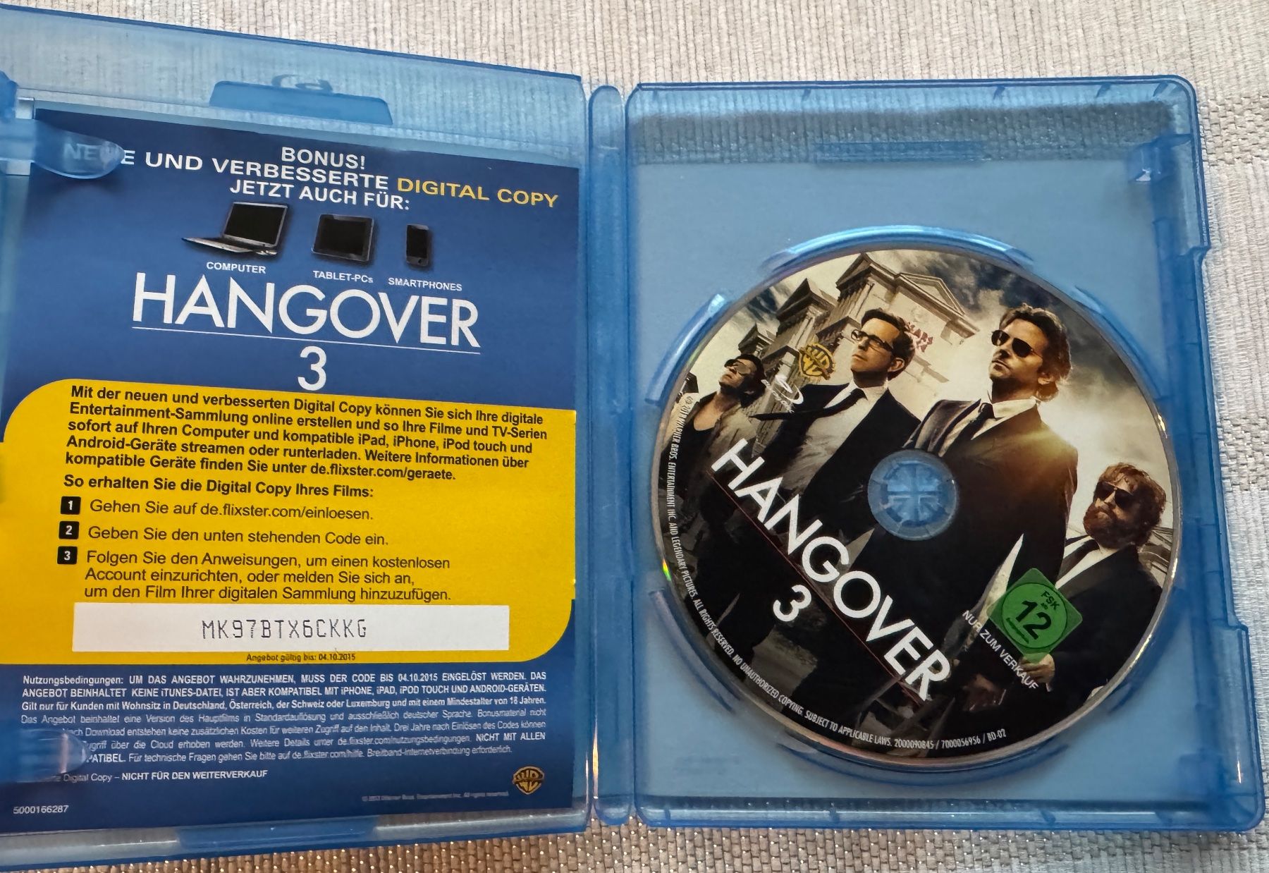 Tutti i DVDs: Hangover 3 - Blu-ray – Usato da Arbon venduto da drs64 2
