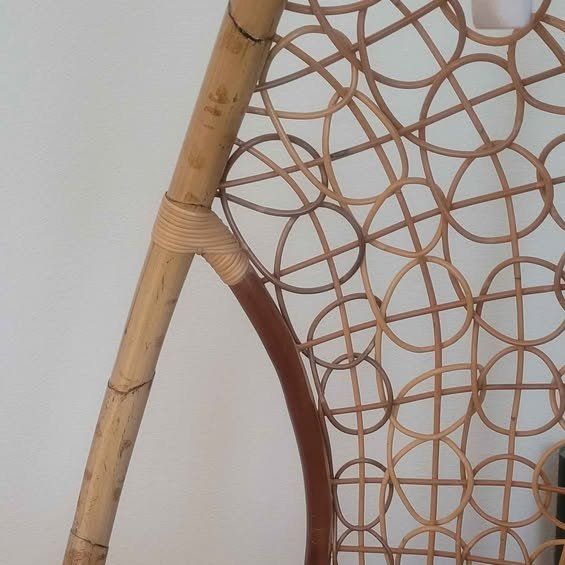 Sedie: Natural Rattan-Stuhl mit Hängekorb – Usato da Flums venduto da JXWANG 1