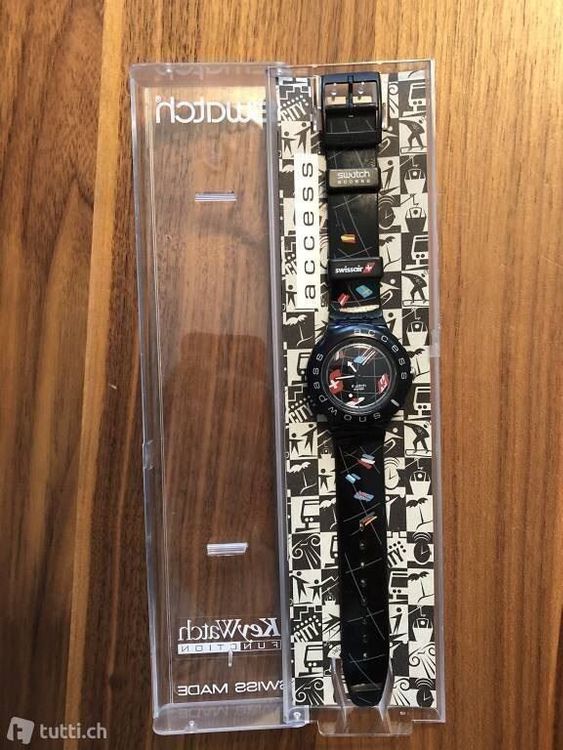 Swatch Orologi: Swatch Uhr Swiss-Ski Design „Swissair“ – Usato da Nänikon venduto da SabrinaWi 1