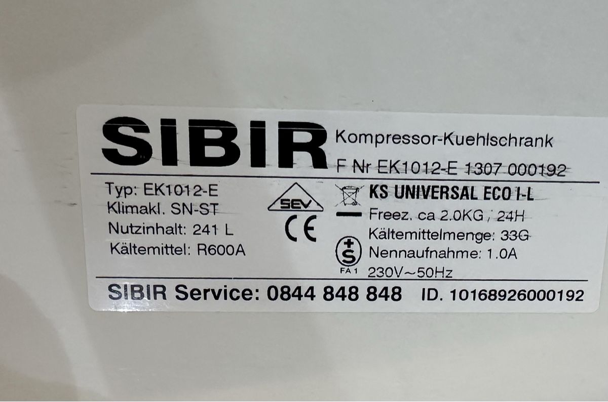 Frigoriferi: Kühlschrank Sibir / V-Zug – Usato da Biel/Bienne venduto da kra_s8rv 3