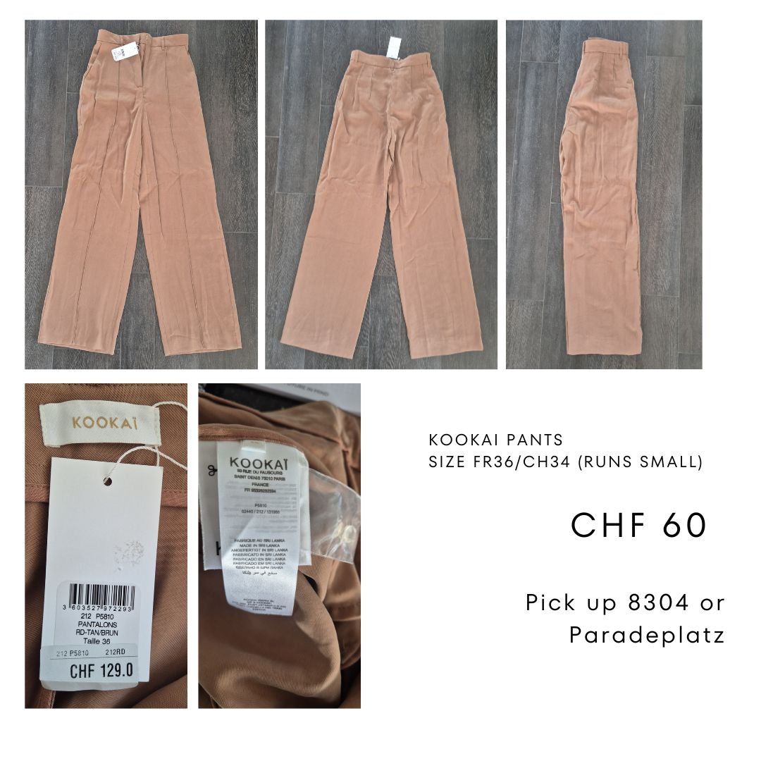 Kookai Pantaloni: Kookai pants FR36 – Nuovo e nell'imballaggio originale da Wallisellen venduto da Camcha