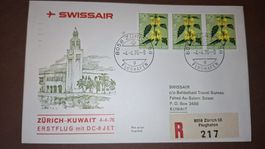 Swissair Zürich - Kuwait 04.04.1976