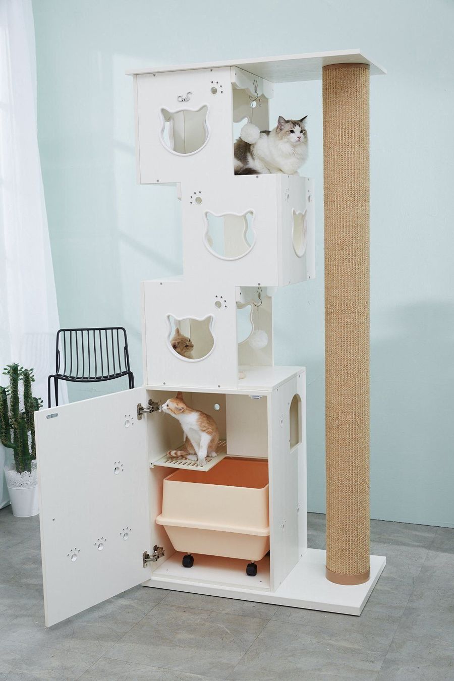 Katzenbaum - Kratzbaum: CatS Design 2 in 1 Kratzbaum & Katzenklo – Neu und originalverpackt aus Mönchengladbach von Zoopplier 2