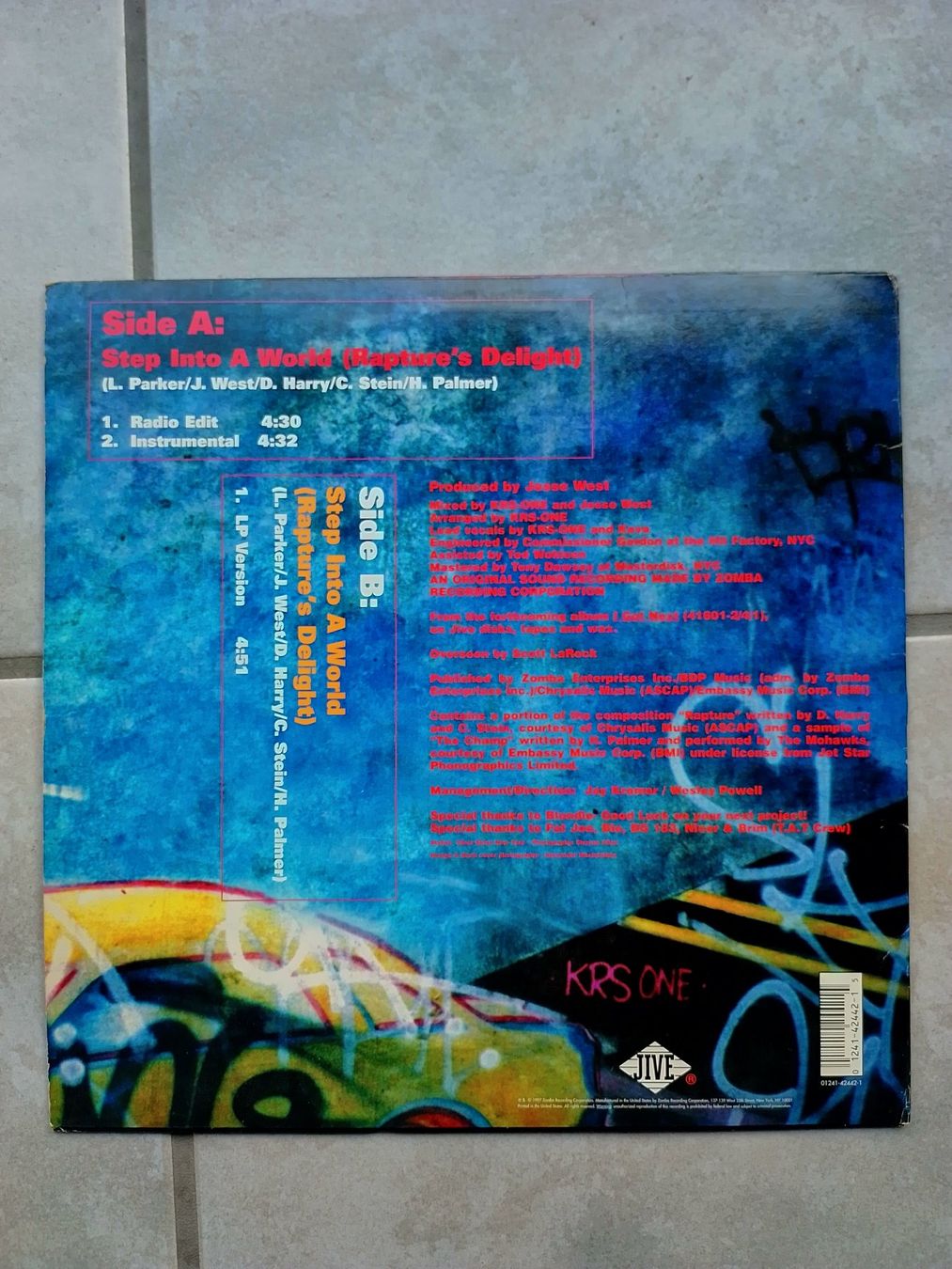 Schallplatten: KRS-One - Step Into A World (Rapture's Delight) – Gebraucht aus Nussbaumen AG von francisnobs 1