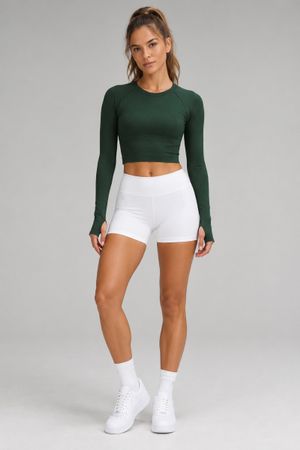 Lululemon Swiftly Tech Cropped Long Sleeve 2.0 – SZ 4- Neu