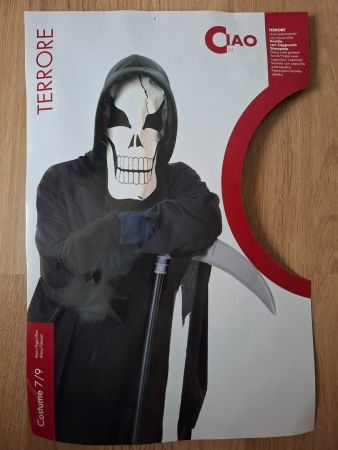Kostüm Halloween Fastnacht für Kinder Sensenmann (Terrore)