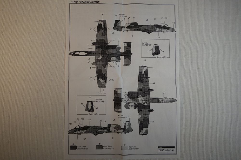 Artmaster 95031 A-10A Thunderbolt II USAF Desert Storm 1:87 (Neu ...