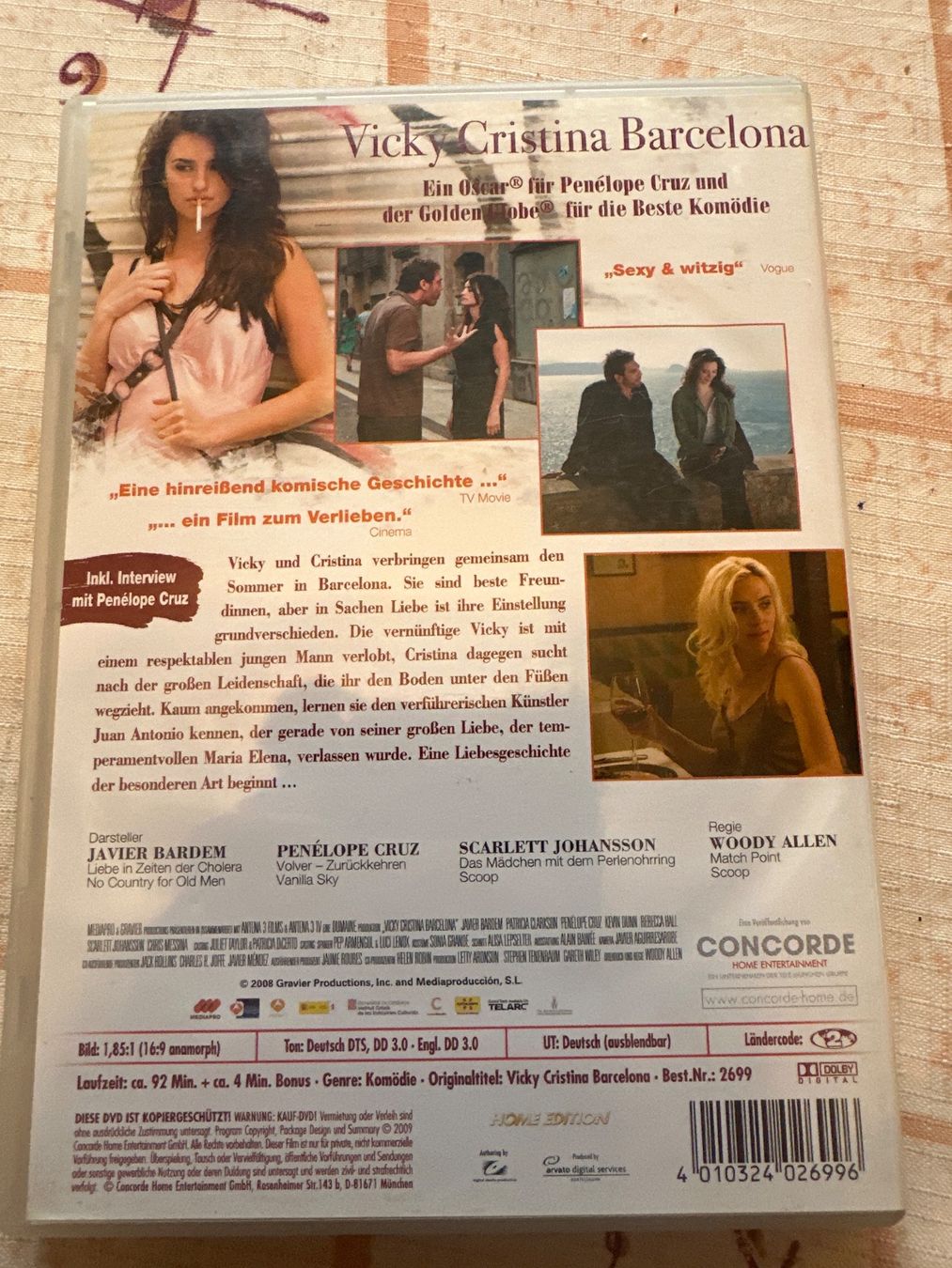 Tutti i DVDs: Vicky Cristina Barcelona – Usato da Schaffhausen venduto da D-MAC 1