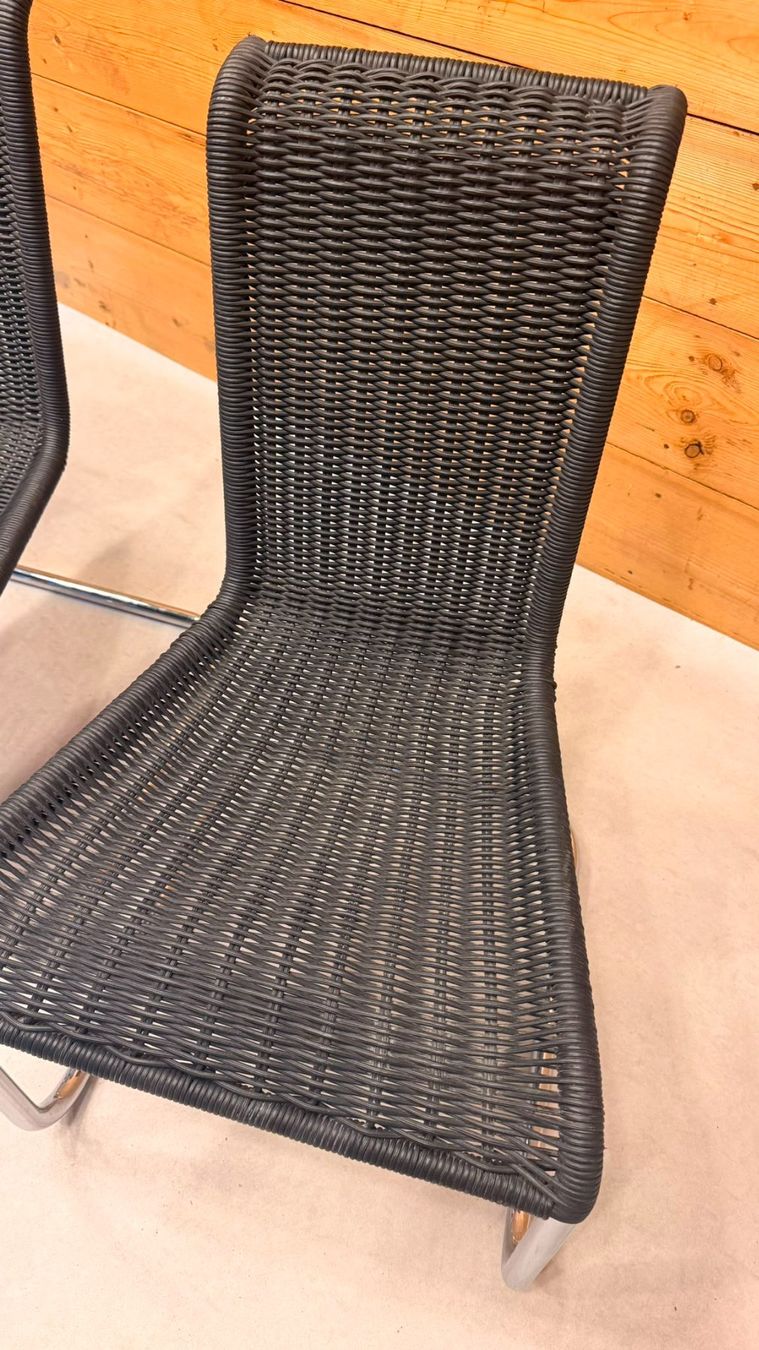 Tecta Sedie: 4er Set Tecta B20 Design Freischwinger Geflecht Bauhaus – Usato da Rickenbach ZH venduto da Der-Insider 5