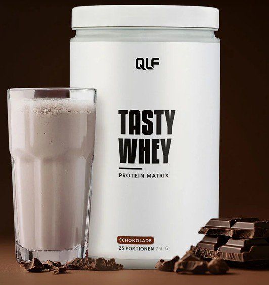 Lebensmittel & Spezialitäten: QLF Tasty Whey Schoko Latte – Gebraucht aus Sursee von Carmelindo