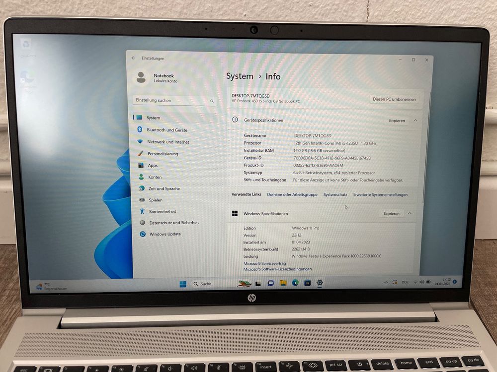 HP Probook 450 G9 16Gb i5 12gen | Kaufen auf Ricardo