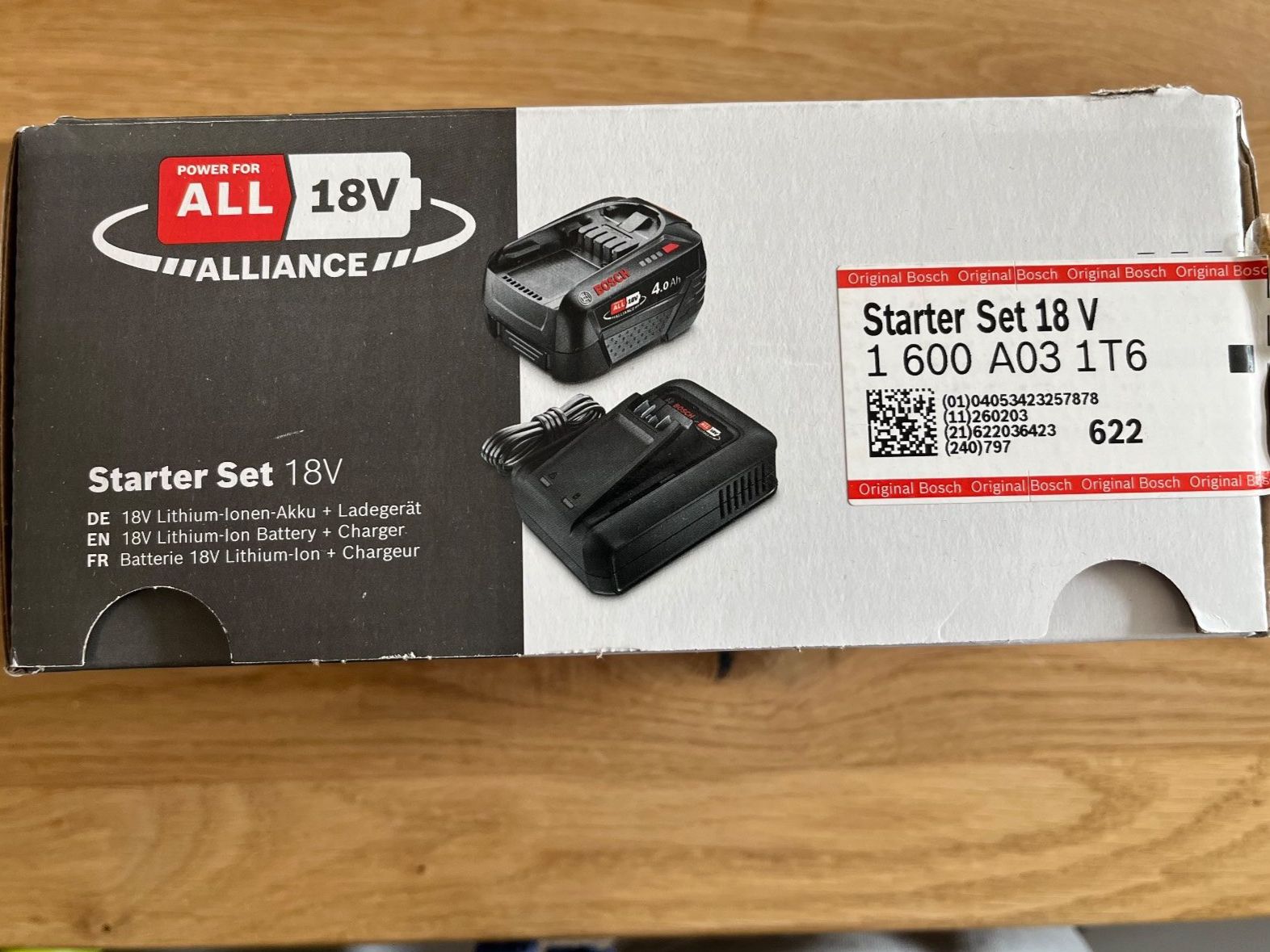 Bosch Akkus & Batterien: Bosch Starter Set 18V 4.0Ah Akku + Ladegerät – Gebraucht aus Thundorf von popeye03 1