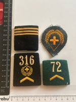 4 Swiss military insignia badges, various numbers(S40)