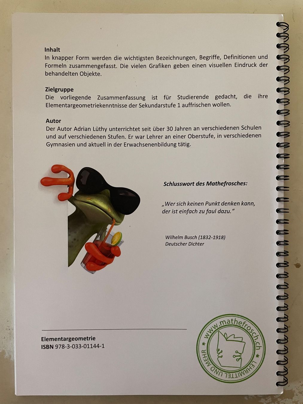 Libri: Elementargeometrie (Mathematik) – Usato da Untersiggenthal venduto da l2_nmok 1