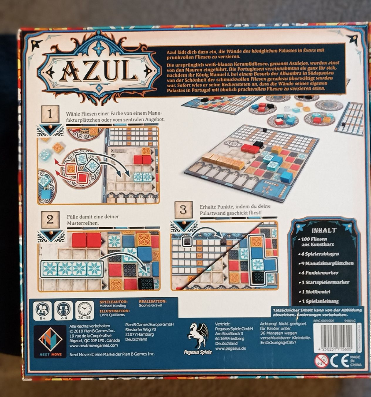 Spiele: AZUL Brettspiel Neuwertig – Gebraucht aus Arbon von Gatto81 1