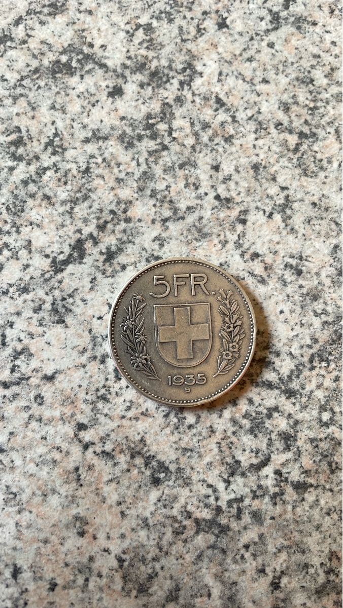 Tutti le monete: 5 Fr. Coin 1935 used condition – Usato da Rolle venduto da abbesses