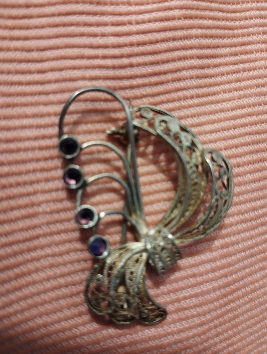 Pendentifs: Brosche, antik Silber, m. Amethysten, Porto 3.40 – D'occasion à Ostermundigen par Dinge1 6