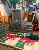 Umfangreiches Freigehege-Material für Kleintiere, gebraucht