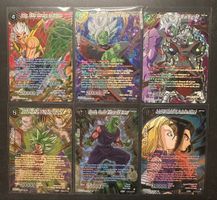 6x DB Super SPR Cards Lot Zamasu Kefla Android BT23