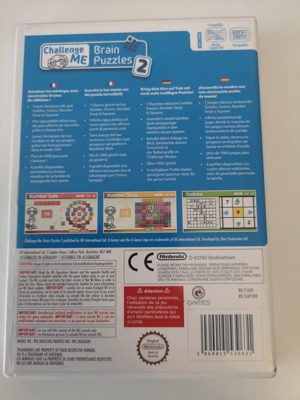 Nintendo Giochi: Challenge Me Brain Puzzles 2 (Wii) – Usato da Herisau venduto da Seyashop1 2