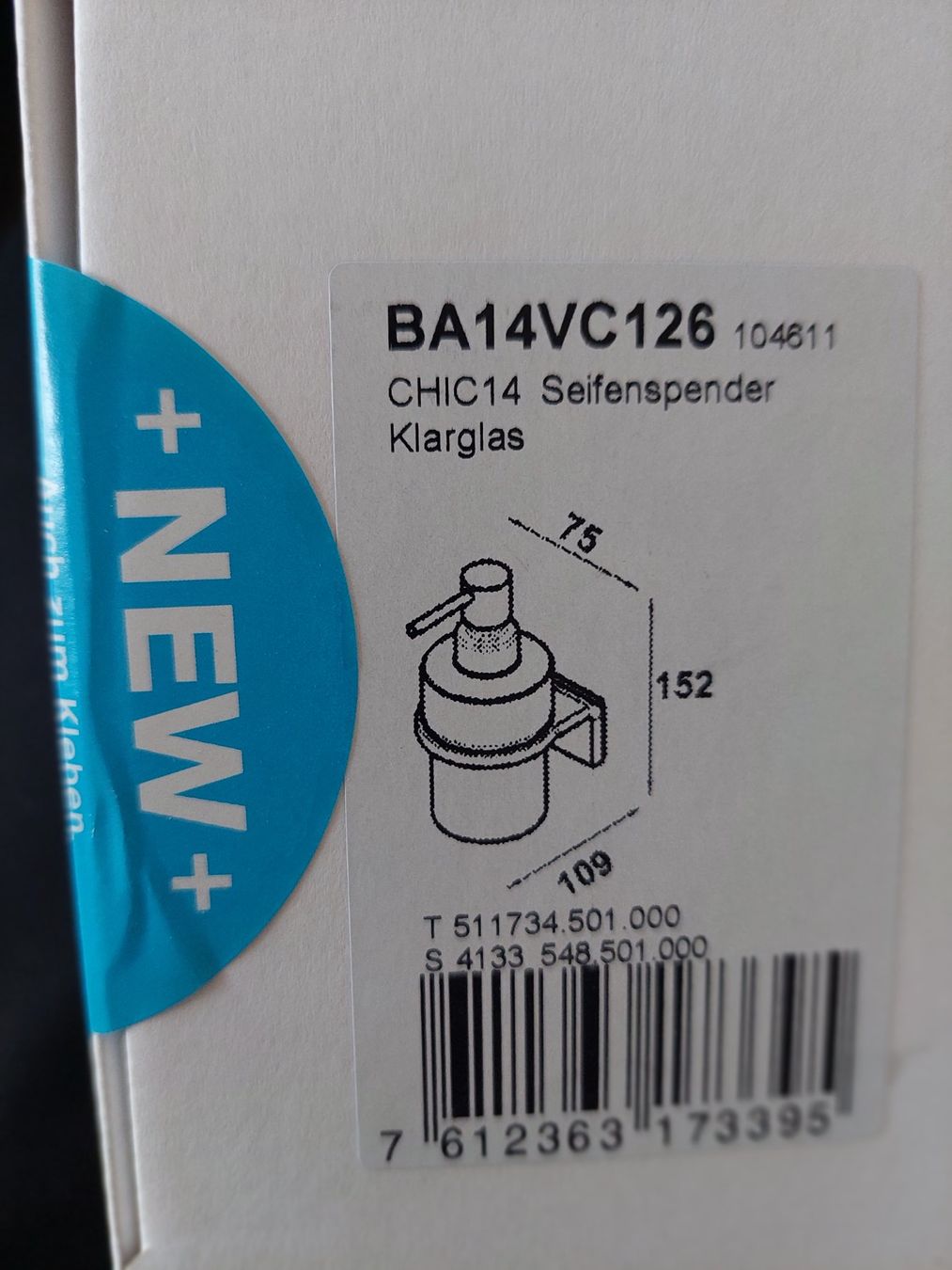Duschen: Bodenschatz BA14VC126 Seifenspender – Neu und originalverpackt aus Tegerfelden von Spick67 3