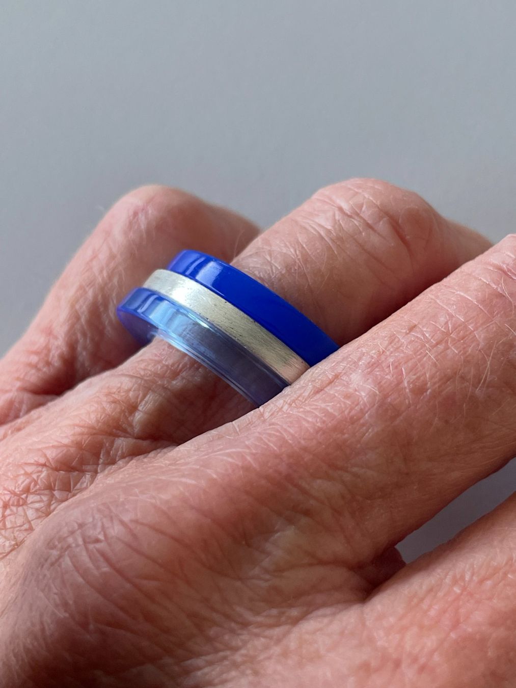 Ringe: Silberring mit 19 Plexiglasringen - Grösse 57 – Neu und originalverpackt aus Turgi von bar_8pdm 6