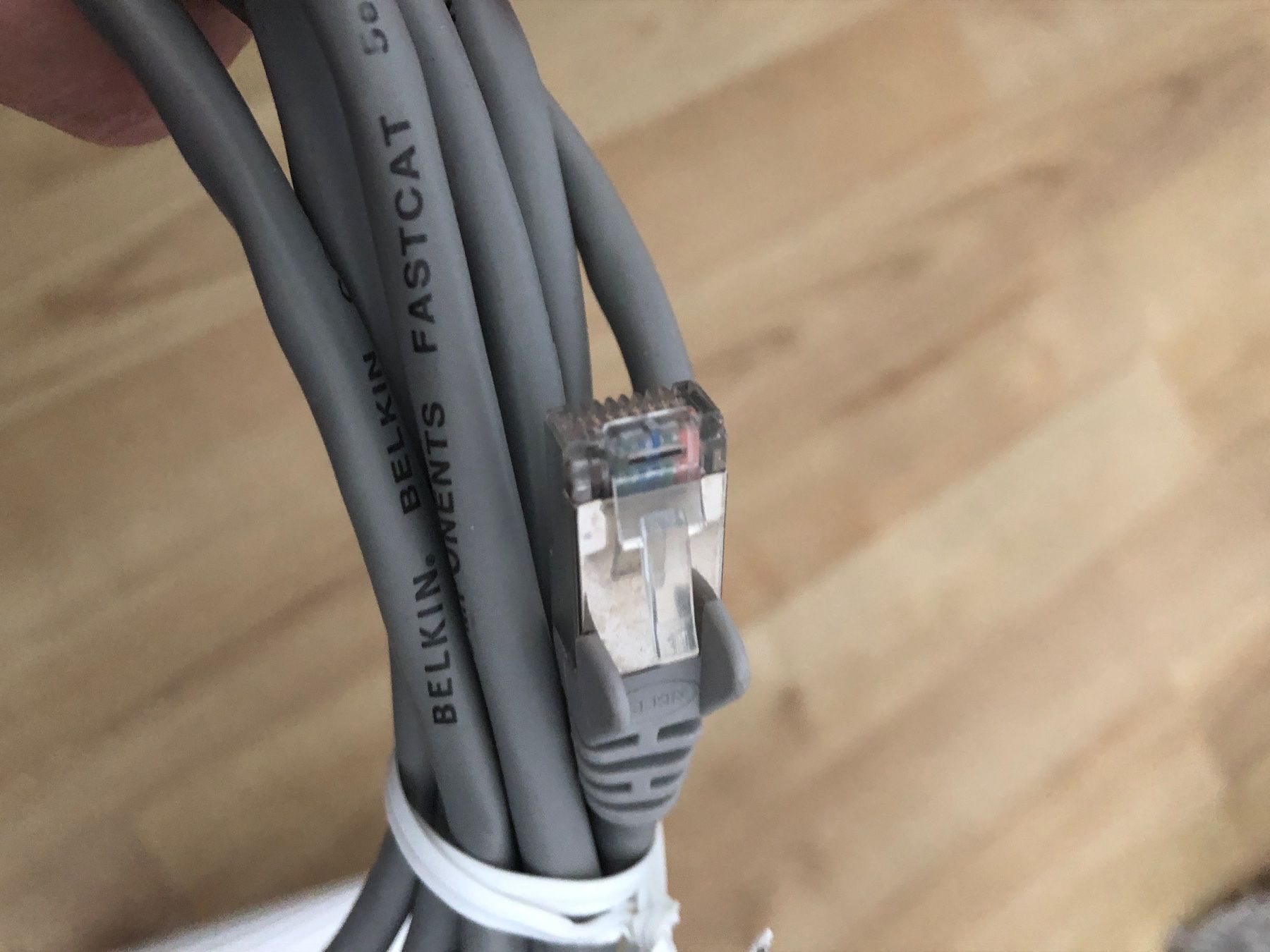 Belkin Cavi: Belkin Netzwerkkabel RJ45, Grau. – Usato da Arlesheim venduto da leyRum4.5 1