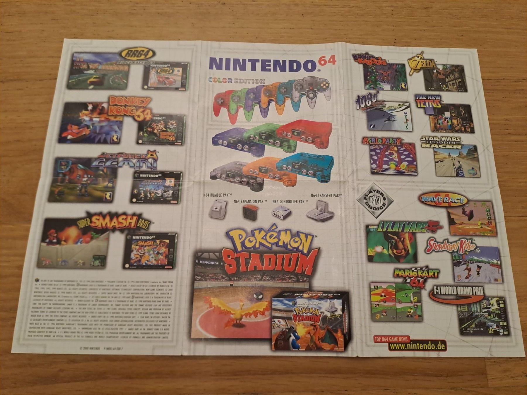 Nintendo Documenti: Nintendo 64 Flyer Werbung Promotion N64 – Usato da Aarau venduto da Kaesekuchen2000 1