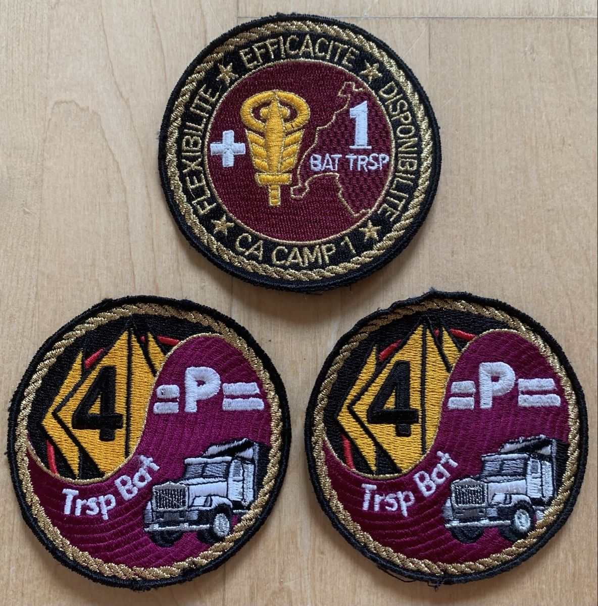 Armée suisse Plaquettes & Badges: 3 Badges Transport Bataillon – D'occasion à Goldingen par Bergler012