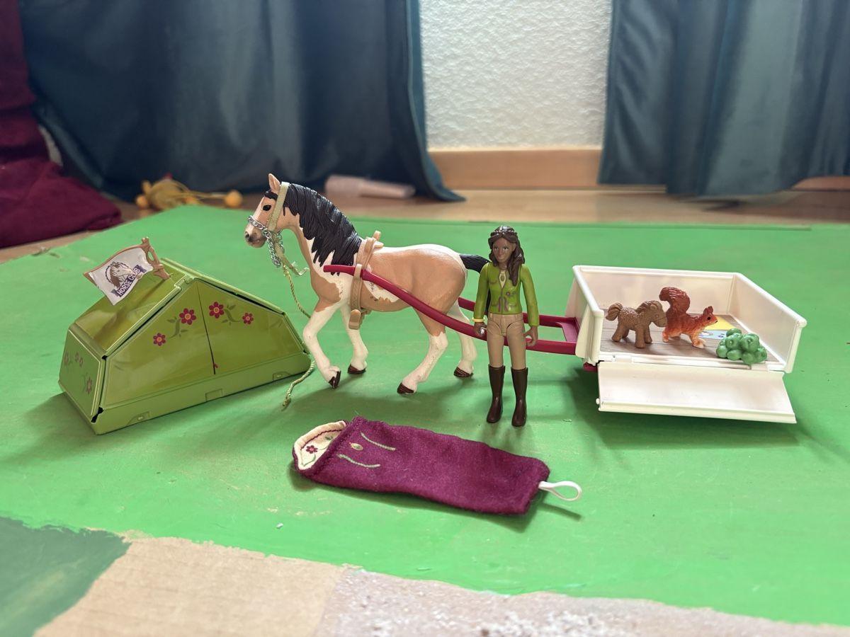 Schleich Giocattoli: SCHLEICH Sarahs Campingausflug – Usato da Deitingen venduto da Cortaderia79