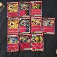Carte Pokémon set set da 9 carte, nm cn