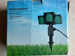 Gartenspiess elektrische Mehrfachsteckdose für den Garten