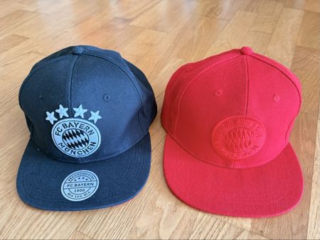 FC Bayern München Cap, rot & schwarz, Snapback Top Zustand!