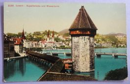 Luzern - Kapellbrücke mit Wasserturm