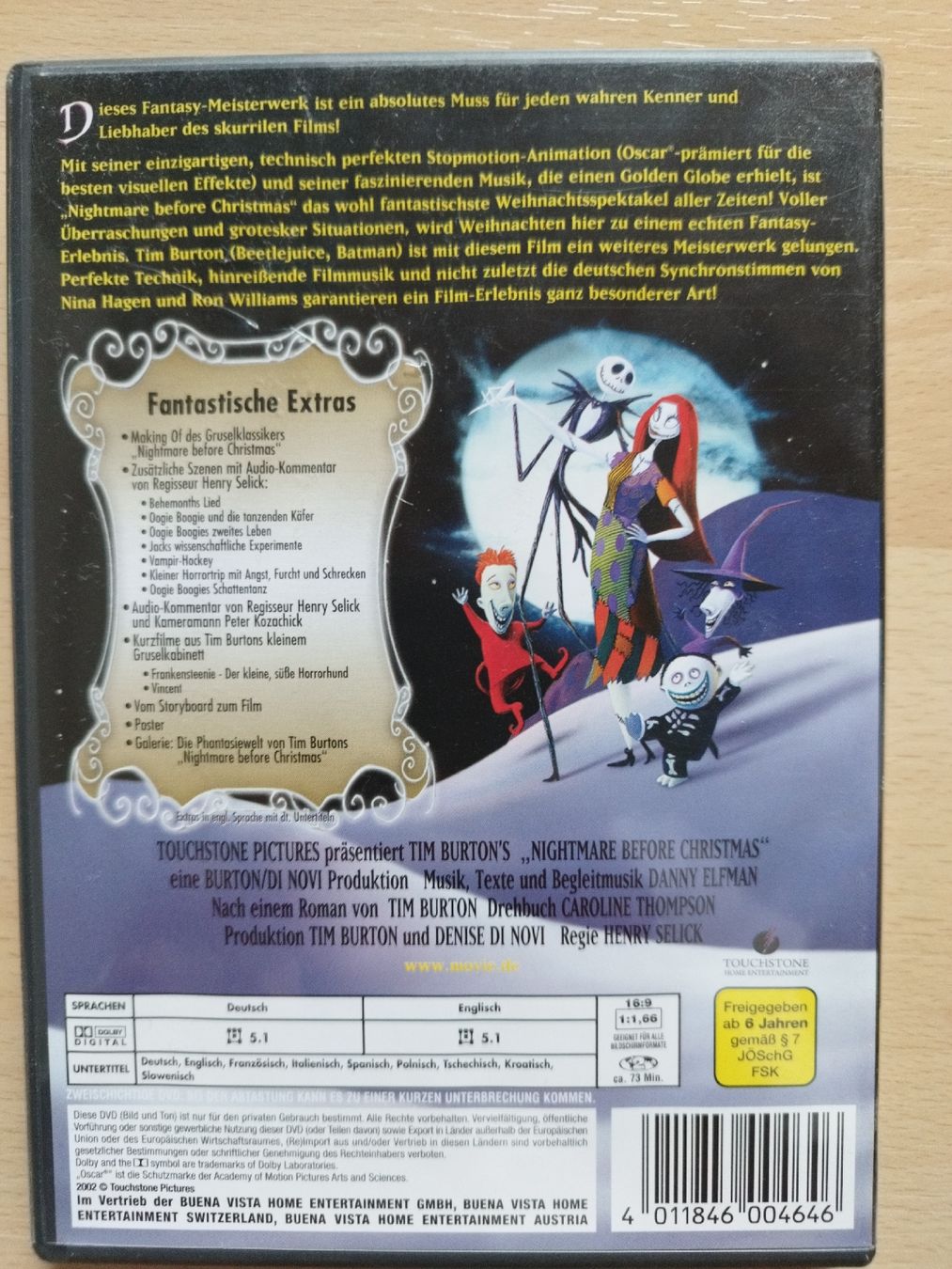 Tutti i DVDs: Tim Burtons Nightmare Before Christmas Special Edition DVD – Usato da Rhäzüns venduto da Badihuelsa 1