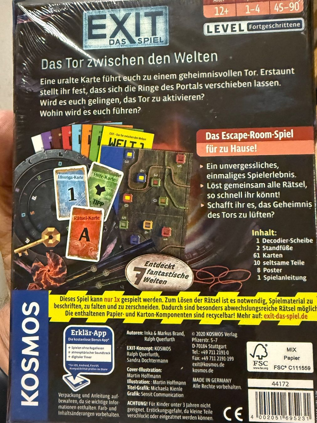 Kosmos Giochi: Exit Das Tor zwischendrin Welten – Nuovo e nell'imballaggio originale da Rüti ZH venduto da Meke 1