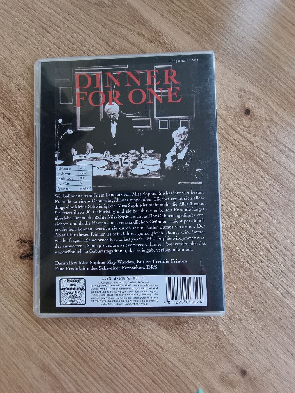 Alle DVDs: DVD Dinner for one – Gebraucht aus Winterthur von Christinakim 1