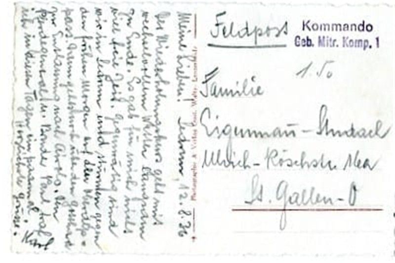 Ansichtskarten: Sedrun, Generalansicht gegen den Oberalppass – Gebraucht aus Ottikon b.Kemptth. von Neptun1974 1
