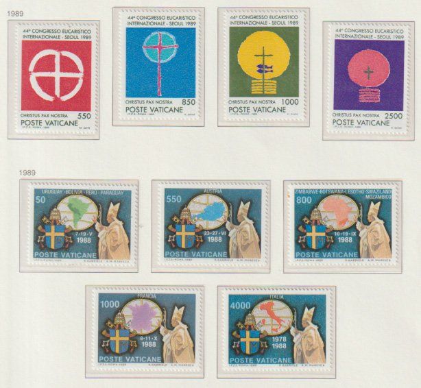 Alle Briefmarken: Timbres Vatican année 1990 1988 1984 – Neu und originalverpackt aus Crans-Montana von kira56 3
