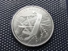 Sehr schöne 20 Franken Silbermünze SWISS ARMY KNIFE 2018