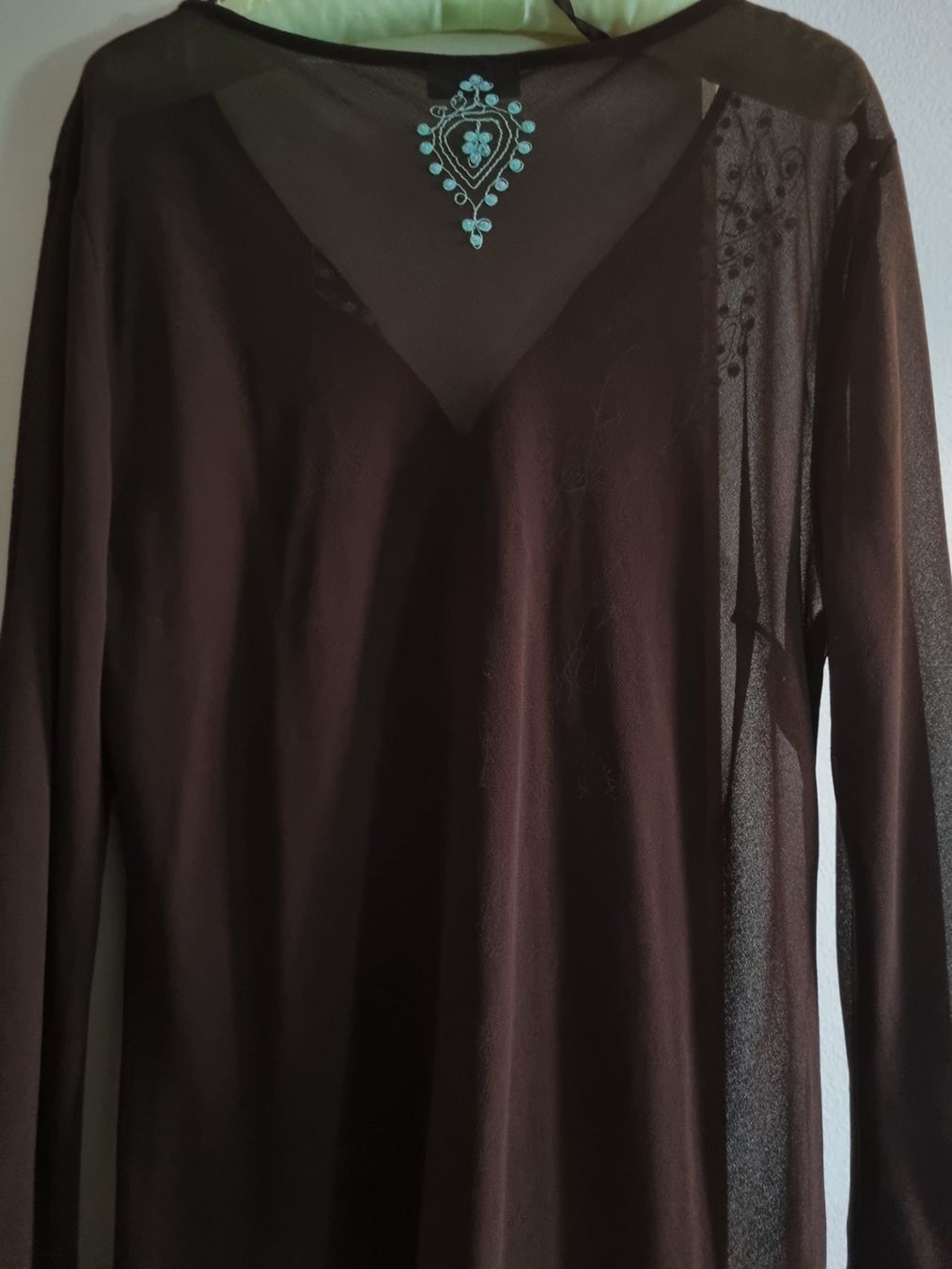 Tuniken: Tunika / Kleid bestickt,  Voile – Neu (gemäss Beschreibung) aus geroldswil von Gumball1 2