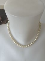 Collier véritable perles vintage longueur 39 cm fermoir